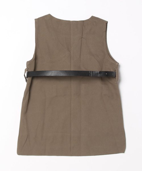 aimoha（アイモハ）の「【aimoha-KIDS-】子供服　ベルトつけジャンパースカート（ジャンパースカート・キッズ・ベージュ・90/130/120/100/110）」の2枚目の写真