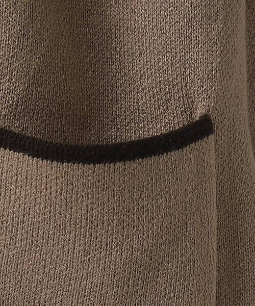 SHOO・LA・RUE（シューラルー）の「◆【体型カバー/大人上品/高見え】 配色トリミング ニットコーディガン（カーディガン/ボレロ・レディース・ブラウン系その他/オフホワイト/ブラック/ライトブルー・00）」の19枚目の写真