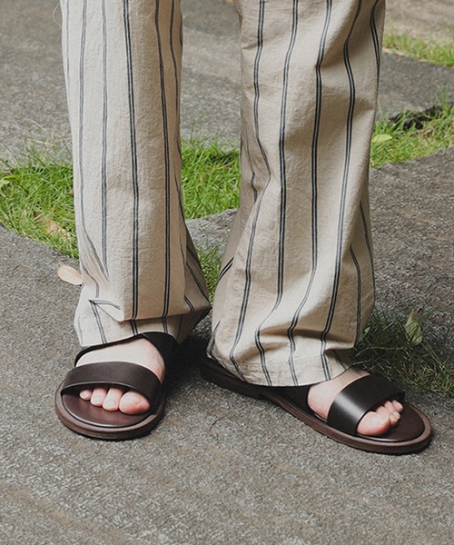 ストラップ レザー サンダル（サンダル）｜BRILLA per il gusto