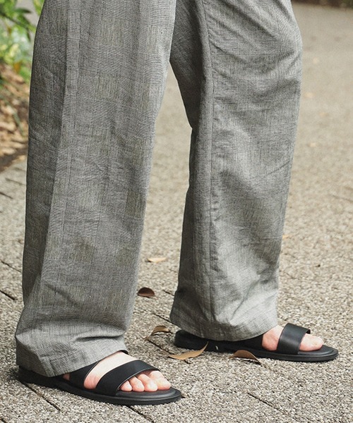 ストラップ レザー サンダル（サンダル）｜BRILLA per il gusto