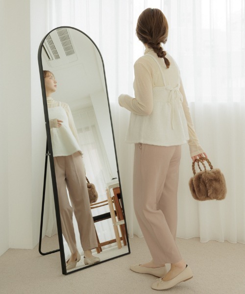 flower（フラワー）の「フェミニンニットビスチェ（ベスト・レディース・ブラック/ホワイト・FREE）」の10枚目の写真