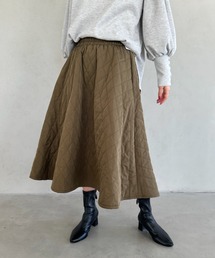 un+frame | quilting skirt／キルティングフレアスカート(スカート)