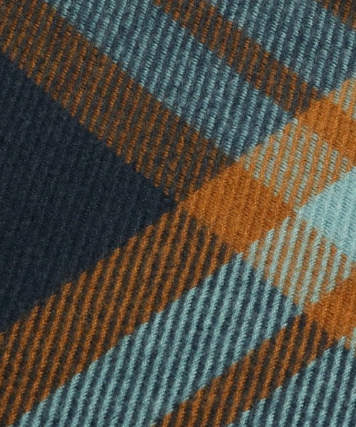 TOKYO SHIRTS（トウキョウシャツ）の「BIGチェック柄ストール（ストール/ショール・レディース・ネイビー・FREE）」の2枚目の写真