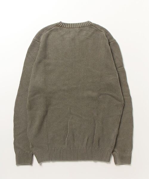 Guess（ゲス）の「Algar Stitched Logo Sweater（ニット/セーター・メンズ・カーキ・LARGE/X-LARGE/MEDIUM）」の9枚目の写真