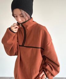 apres jour mignon | フリースハーフジッププルオーバー【ZOZOTOWN限定アイテム】(スウェット)