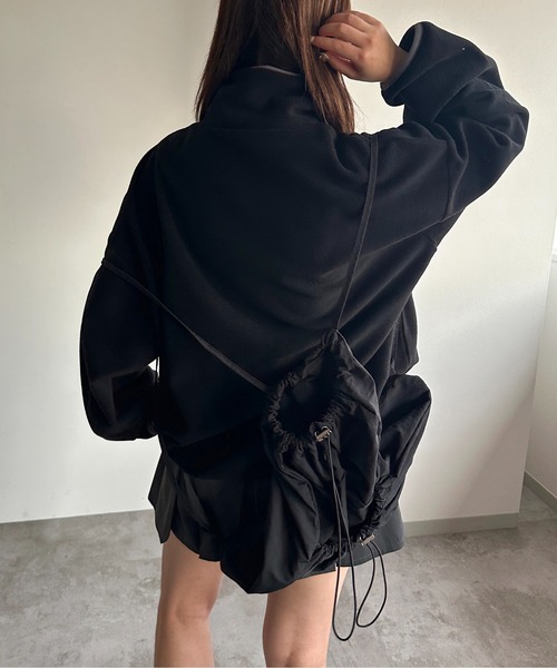 apres jour mignon（アプレジュールミニョン）の「フリースハーフジッププルオーバー【ZOZOTOWN限定アイテム】（スウェット・レディース・ピンク/アイボリー/オレンジ/ブラック・X-LARGE/フリー）」の16枚目の写真