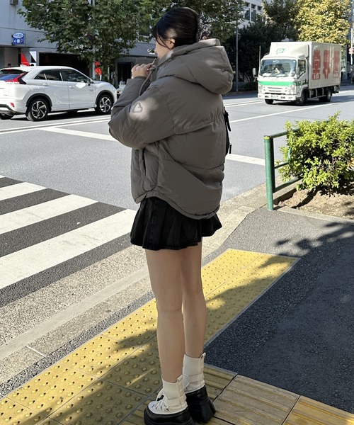 【高見えする冬のマストアイテム！】ハートポイントフード付きダウン（ダウンジャケット/コート）｜Silly（シリー）