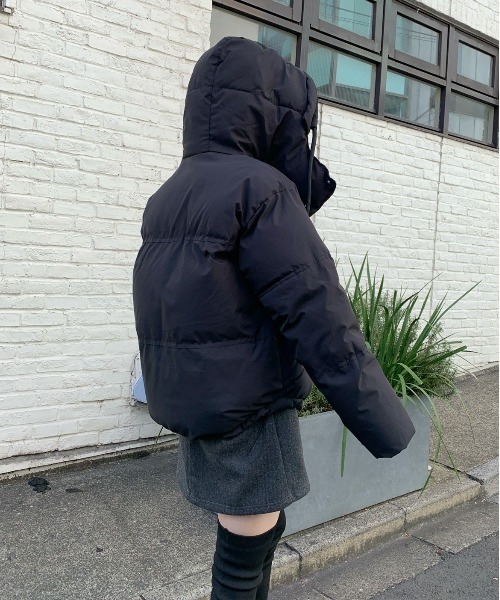 【高見えする冬のマストアイテム！】ハートポイントフード付きダウン（ダウンジャケット/コート）｜Silly（シリー）