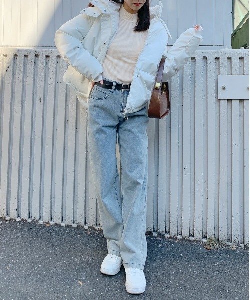 【高見えする冬のマストアイテム！】ハートポイントフード付きダウン（ダウンジャケット/コート）｜Silly（シリー）