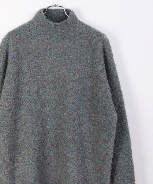 WESTSEA(ウエストシー)の「ループヤーン オーバーサイズ モックネック(ニット/セーター・メンズ・キナリ/グレー系その他/アクア/ブラックミックス/グレー/グレー系その他2/ブラック系その他/グレイッシュベージュ/ダークブラウン・L/M)」の10枚目の写真
