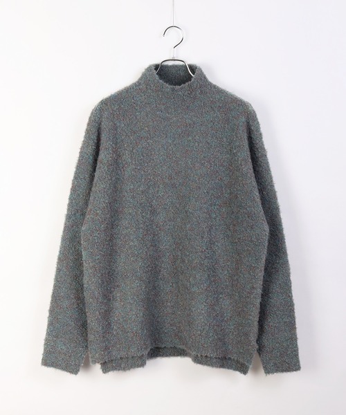 WESTSEA(ウエストシー)の「ループヤーン オーバーサイズ モックネック(ニット/セーター・メンズ・キナリ/グレー系その他/アクア/ブラックミックス/グレー/グレー系その他2/ブラック系その他/グレイッシュベージュ/ダークブラウン・L/M)」の13枚目の写真
