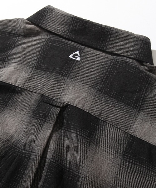 GERRY（ジェリー）の「【GERRY/ジェリー】 オンブレチェック ショートスリーブシャツ（シャツ/ブラウス・メンズ・ブラック/アイボリー/ブルー・M/L/LL）」の7枚目の写真