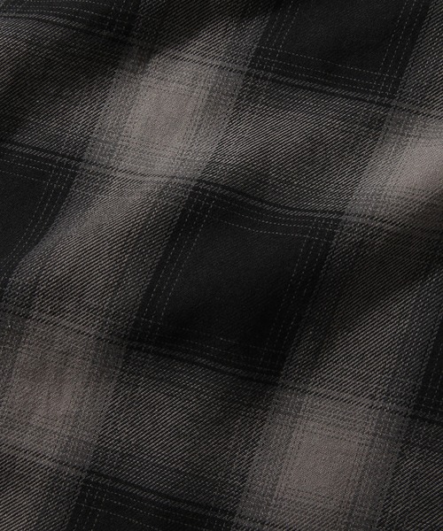 GERRY（ジェリー）の「【GERRY/ジェリー】 オンブレチェック ショートスリーブシャツ（シャツ/ブラウス・メンズ・ブラック/アイボリー/ブルー・M/L/LL）」の8枚目の写真