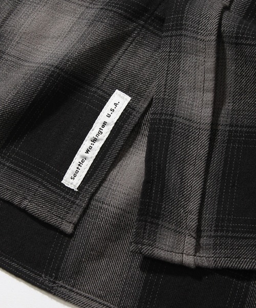 GERRY（ジェリー）の「【GERRY/ジェリー】 オンブレチェック ショートスリーブシャツ（シャツ/ブラウス・メンズ・ブラック/アイボリー/ブルー・M/L/LL）」の5枚目の写真