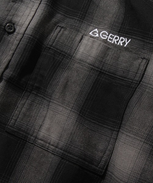 GERRY（ジェリー）の「【GERRY/ジェリー】 オンブレチェック ショートスリーブシャツ（シャツ/ブラウス・メンズ・ブラック/アイボリー/ブルー・M/L/LL）」の14枚目の写真
