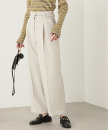 N.(N. Natural Beauty Basic) | 【S Size Line】◆ウォッシャブルベルト付ワイドパンツ(スラックス)