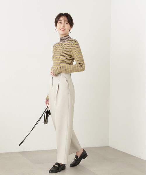 N.(N. Natural Beauty Basic)(エヌエヌナチュラルビューティーベーシック)の「【S Size Line】◆ウォッシャブルベルト付ワイドパンツ(スラックス・レディース・ブルー/グレー/ホワイト・SMALL/MEDIUM)」の9枚目の写真