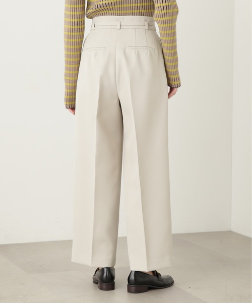 N.(N. Natural Beauty Basic)(エヌエヌナチュラルビューティーベーシック)の「【S Size Line】◆ウォッシャブルベルト付ワイドパンツ(スラックス・レディース・ブルー/グレー/ホワイト・SMALL/MEDIUM)」の13枚目の写真