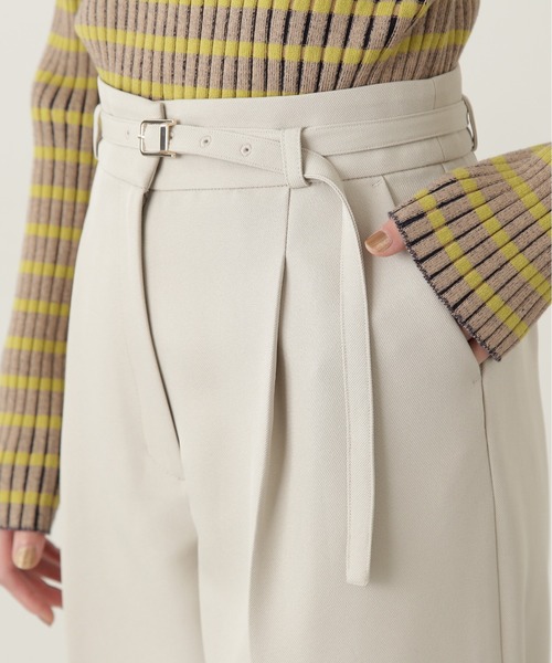 N.(N. Natural Beauty Basic)(エヌエヌナチュラルビューティーベーシック)の「【S Size Line】◆ウォッシャブルベルト付ワイドパンツ(スラックス・レディース・ブルー/グレー/ホワイト・SMALL/MEDIUM)」の14枚目の写真