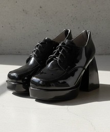 LOVEHUNTER/厚底 バルキーヒール バックジップドレスシューズ(1644)