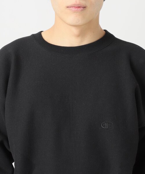 Champion（チャンピオン）の「【CHAMPION / チャンピオン】別注 R/W エルボーパッチスウェット（スウェット・メンズ・ブラック/アイボリー/グレー・MEDIUM/LARGE/X-LARGE）」の9枚目の写真