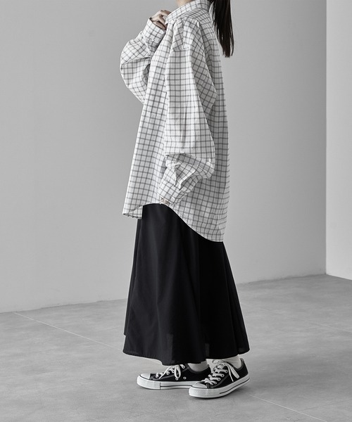 RUUBON(ルーボン)の「【RUUBON】TC check regular shirt / TC チェック柄 レギュラーシャツ(シャツ/ブラウス・メンズ・ホワイト/ブラック・S/L/M)」の9枚目の写真