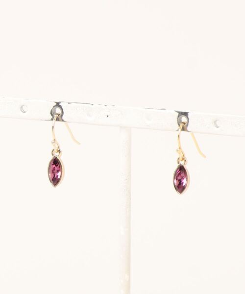 tone(トーン)の「【Little Sanctuary】Glass almond / ピアス(ピアス(両耳用)・レディース・パープル/その他/ブルー・FREE)」の1枚目の写真