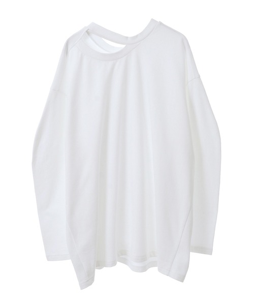 MANOF（マノフ）の「W FACE L/S TOPS（Tシャツ/カットソー・レディース・ブラック/ホワイト・FREE）」の11枚目の写真