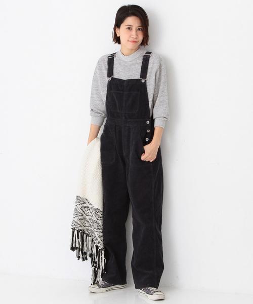 Another Edition（アナザーエディション）の「コーデュロイオーバーオール/AEBC C/CORD OVERALL◆（サロペット/オーバーオール・レディース・ブラウン/ネイビー・MEDIUM/SMALL）」の2枚目の写真