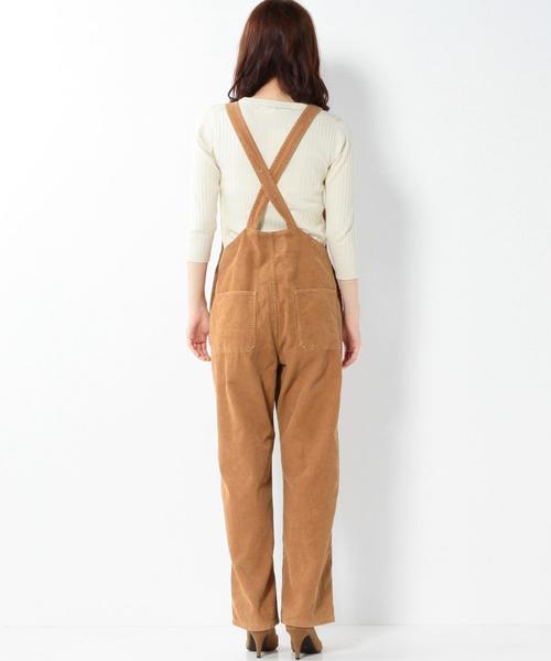 Another Edition（アナザーエディション）の「コーデュロイオーバーオール/AEBC C/CORD OVERALL◆（サロペット/オーバーオール・レディース・ブラウン/ネイビー・MEDIUM/SMALL）」の6枚目の写真