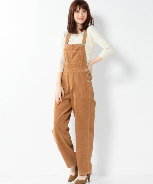 Another Edition（アナザーエディション）の「コーデュロイオーバーオール/AEBC C/CORD OVERALL◆（サロペット/オーバーオール・レディース・ブラウン/ネイビー・MEDIUM/SMALL）」の12枚目の写真
