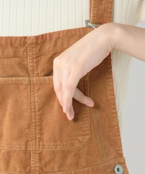 Another Edition（アナザーエディション）の「コーデュロイオーバーオール/AEBC C/CORD OVERALL◆（サロペット/オーバーオール・レディース・ブラウン/ネイビー・MEDIUM/SMALL）」の8枚目の写真