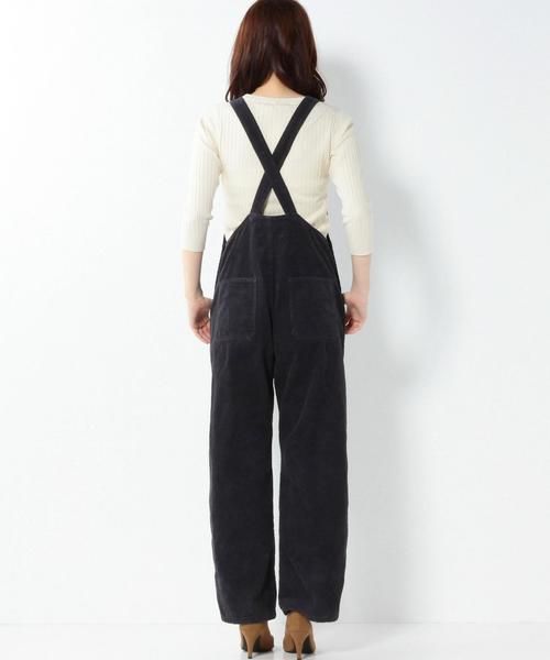 Another Edition（アナザーエディション）の「コーデュロイオーバーオール/AEBC C/CORD OVERALL◆（サロペット/オーバーオール・レディース・ブラウン/ネイビー・MEDIUM/SMALL）」の14枚目の写真
