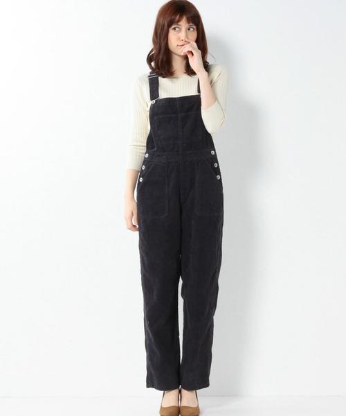 Another Edition（アナザーエディション）の「コーデュロイオーバーオール/AEBC C/CORD OVERALL◆（サロペット/オーバーオール・レディース・ブラウン/ネイビー・MEDIUM/SMALL）」の13枚目の写真