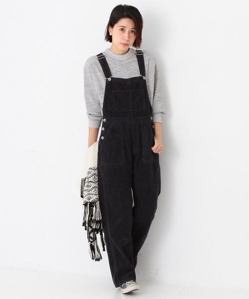 Another Edition（アナザーエディション）の「コーデュロイオーバーオール/AEBC C/CORD OVERALL◆（サロペット/オーバーオール・レディース・ブラウン/ネイビー・MEDIUM/SMALL）」の4枚目の写真