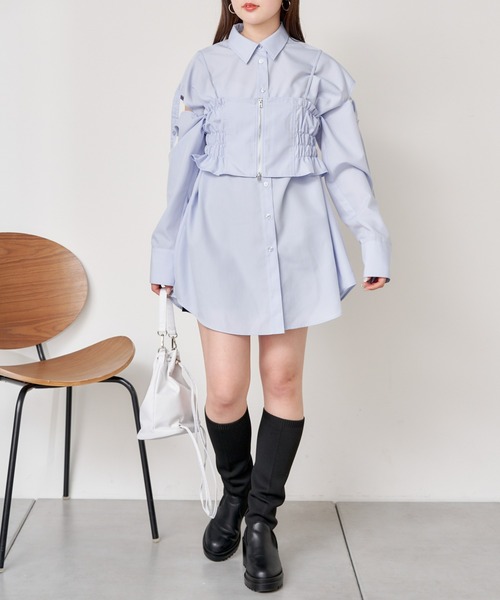 troisトロワ♡ビスチェ レイヤード プルオーバー troisトロワ♡ビスチェ レイヤード プルオーバー Amazon | [ビス