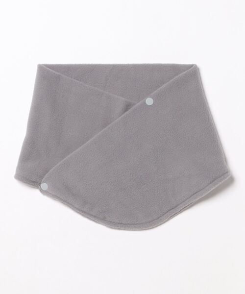 STYLEBLOCK（スタイルブロック）の「ボタン付きネックウォーマー（マフラー・レディース・ライトグレー/ワインレッド/オフホワイト/カーキ/ブラック・FREE）」の4枚目の写真