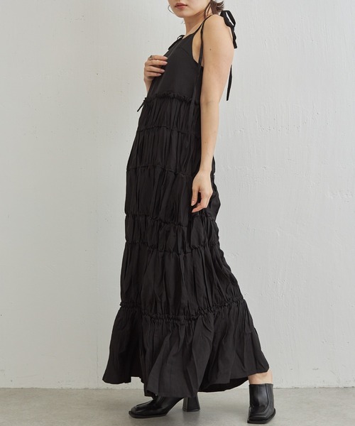 Lui's（ルイス）の「【cierio/シエリオ】キャミソールワンピース（ワンピース・レディース・ブラック/グレー・FREE）」の9枚目の写真