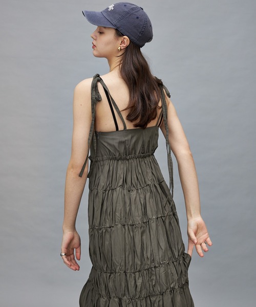 Lui's（ルイス）の「【cierio/シエリオ】キャミソールワンピース（ワンピース・レディース・ブラック/グレー・FREE）」の3枚目の写真