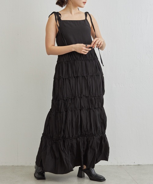 Lui's（ルイス）の「【cierio/シエリオ】キャミソールワンピース（ワンピース・レディース・ブラック/グレー・FREE）」の8枚目の写真