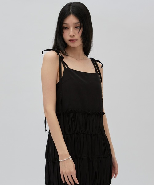 Lui's（ルイス）の「【cierio/シエリオ】キャミソールワンピース（ワンピース・レディース・ブラック/グレー・FREE）」の16枚目の写真