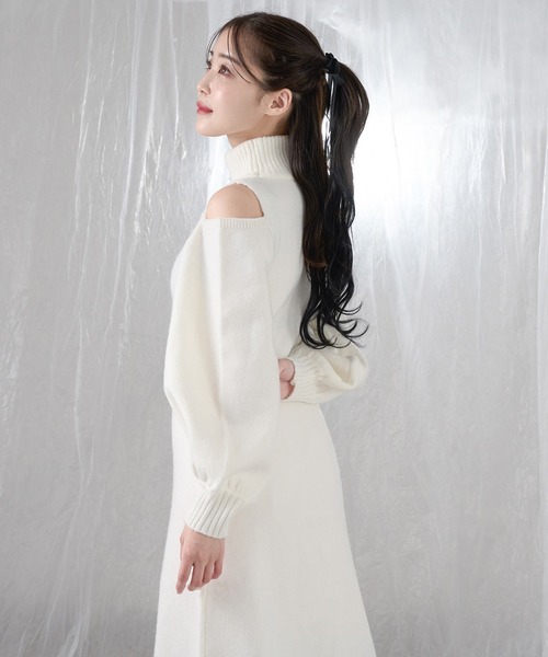 qumerry.（キュメリ）の「ファータッチタートルニットワンピース