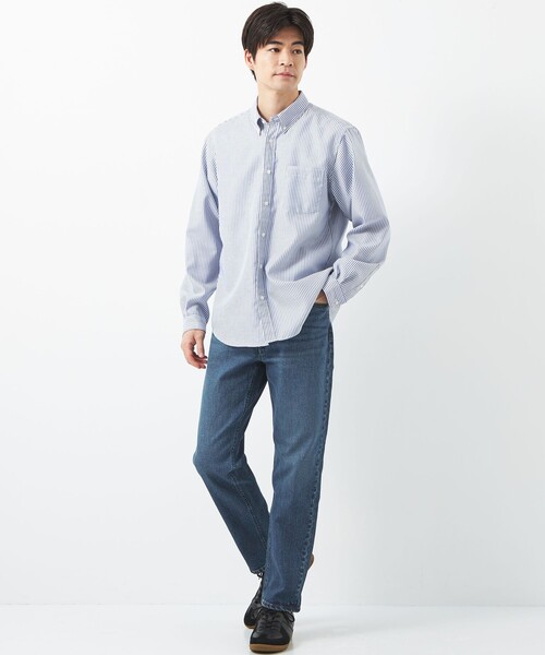 green label relaxing(グリーンレーベルリラクシング)の「シグネチャーデニム スリムテーパード デニムパンツ(デニムパンツ・メンズ・ブラック/コバルトブルー/ネイビー・S/L/M/XL)」の4枚目の写真