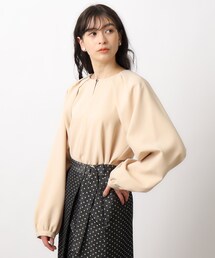 ◆フロントボタンタックブラウス【洗濯機洗い可】