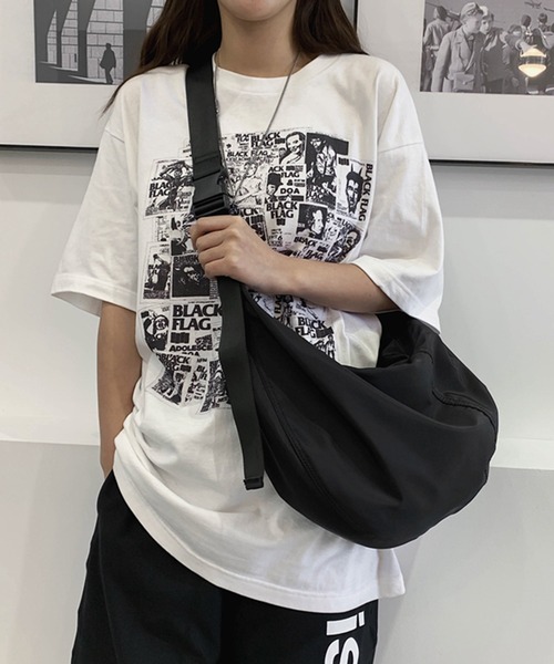 セール】ナイロン ハーフムーン ショルダーバッグ（ショルダー