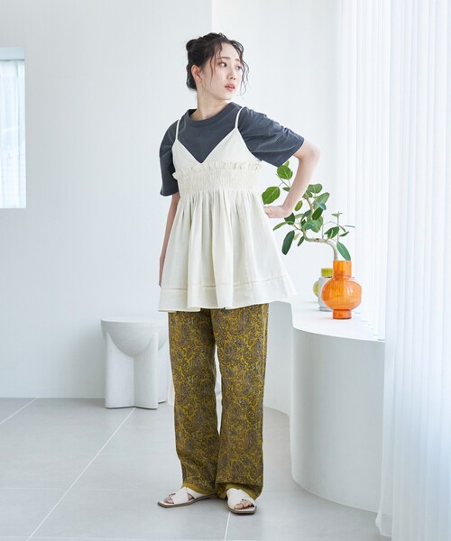 FREAK'S STORE(フリークスストア)の「限定展開 インド ペイズリー イージーパンツ(その他パンツ・レディース・ブラック/グリーン/ベージュ/イエロー/ネイビー・SMALL/MEDIUM)」の16枚目の写真