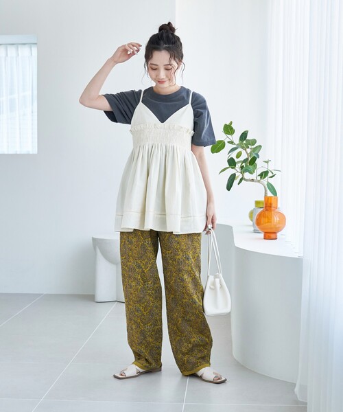 FREAK'S STORE(フリークスストア)の「限定展開 インド ペイズリー イージーパンツ(その他パンツ・レディース・ブラック/グリーン/ベージュ/イエロー/ネイビー・SMALL/MEDIUM)」の17枚目の写真