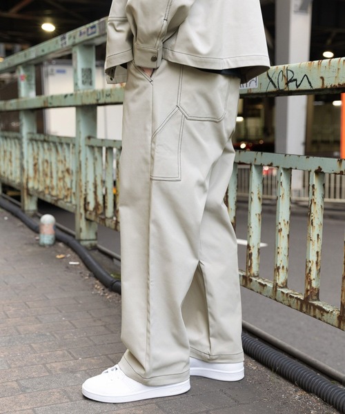 LAKOLE（ラコレ）の「ライトPEツイルステッチパンツ / 106410（その他パンツ・メンズ・ブラック/ライトグレー/ライトグリーン・MEDIUM/LARGE）」の3枚目の写真