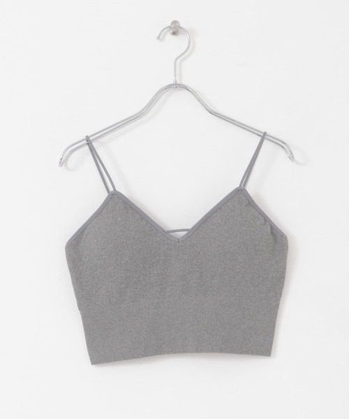 KBF（ケイビーエフ）の「カップ付きインナーキャミソール（キャミソール・レディース・グレー/オフホワイト/ブラック・ONE）」の10枚目の写真