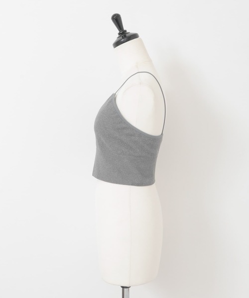 KBF（ケイビーエフ）の「カップ付きインナーキャミソール（キャミソール・レディース・グレー/オフホワイト/ブラック・ONE）」の4枚目の写真